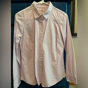 J-CREW Lavender Small Gingham Patterned Button Down Shirt Women’s Size Small